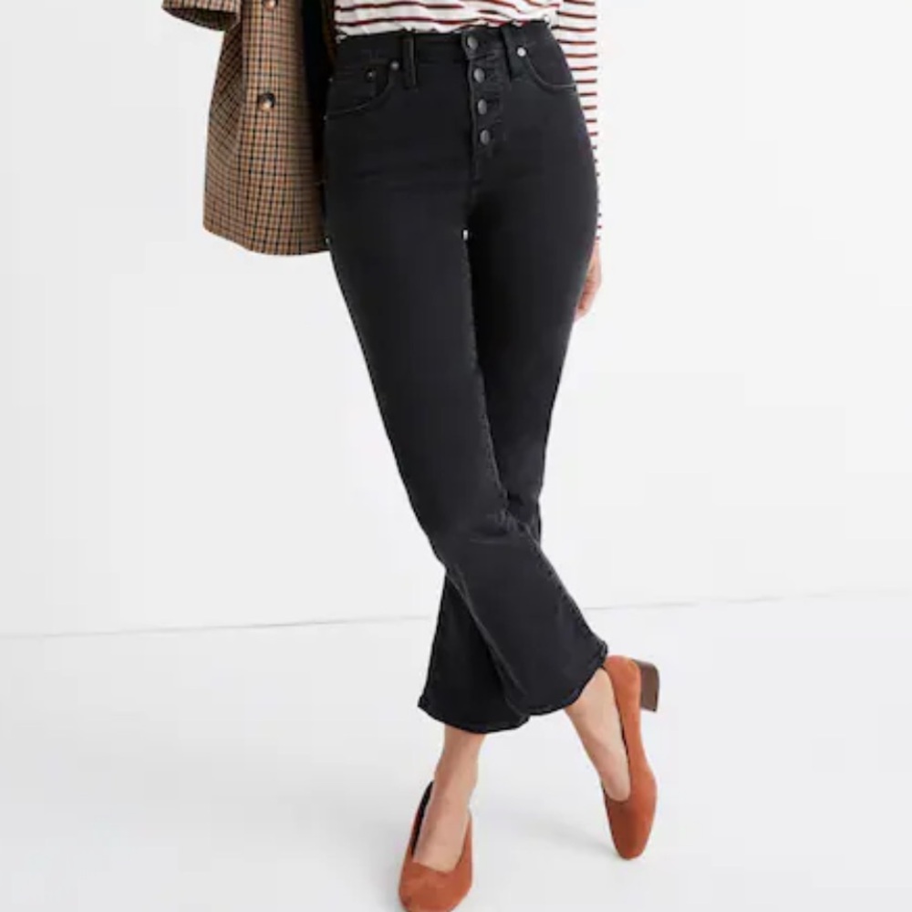 Madewell Cali Demi-Boot Jeans in Bellspring Wash: Button-Front Edition 25